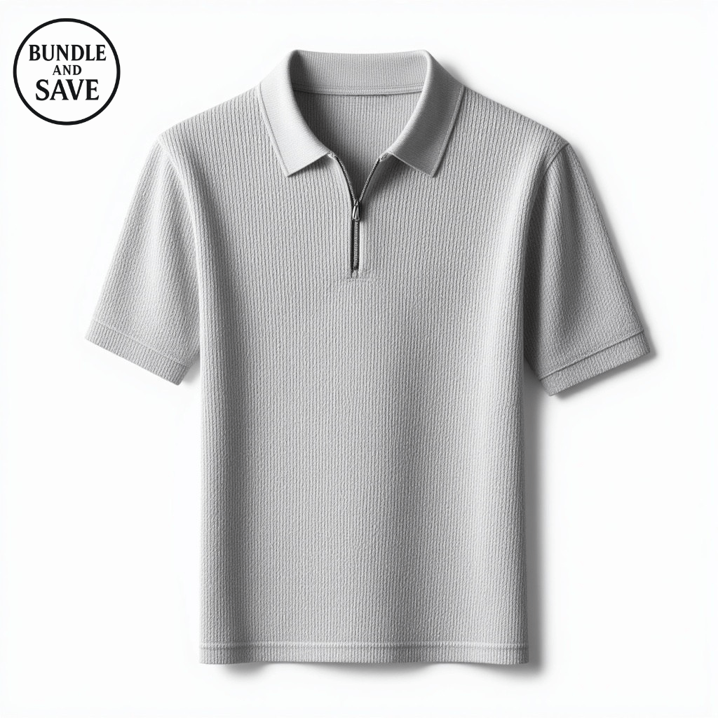 Gio French Knit Polo - Blue